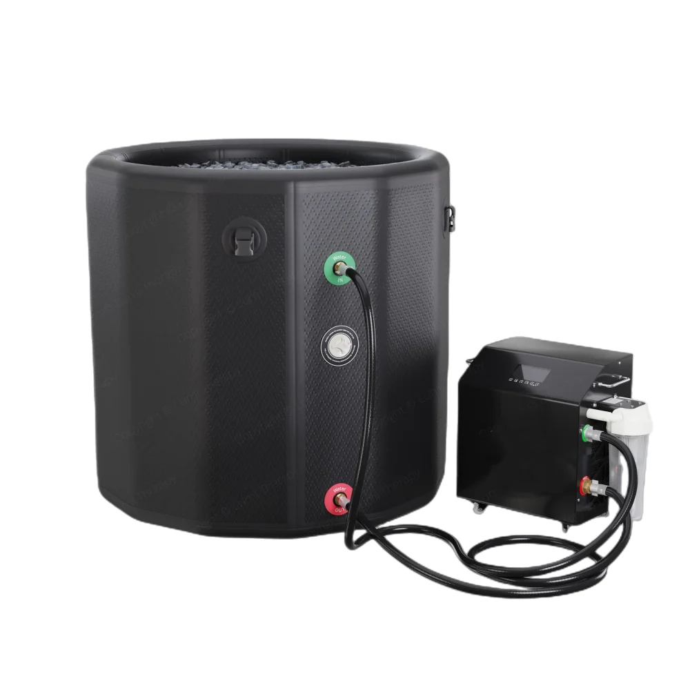 Easy-inflate Water Chiller Portable Plastic Ice Barrel Bathtub Cold Plunge Therapy Tub