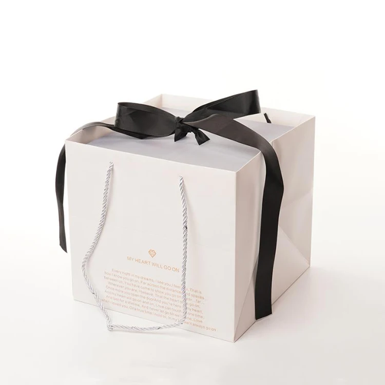 2022 custom Handmade color shipping boxes paper rose flower gift boxes with ribbon China supplier