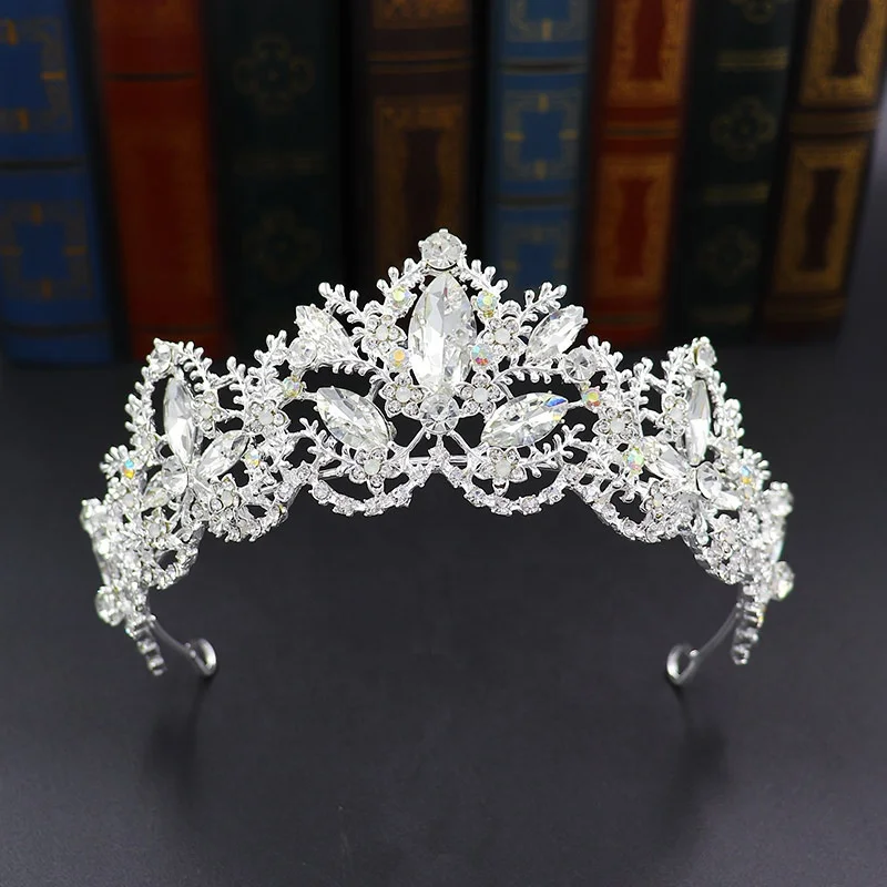Euramerican Crystal Diamond Party Wedding Tiaras Bridal Crowns Rhinestone Crown For Women Jewelry
