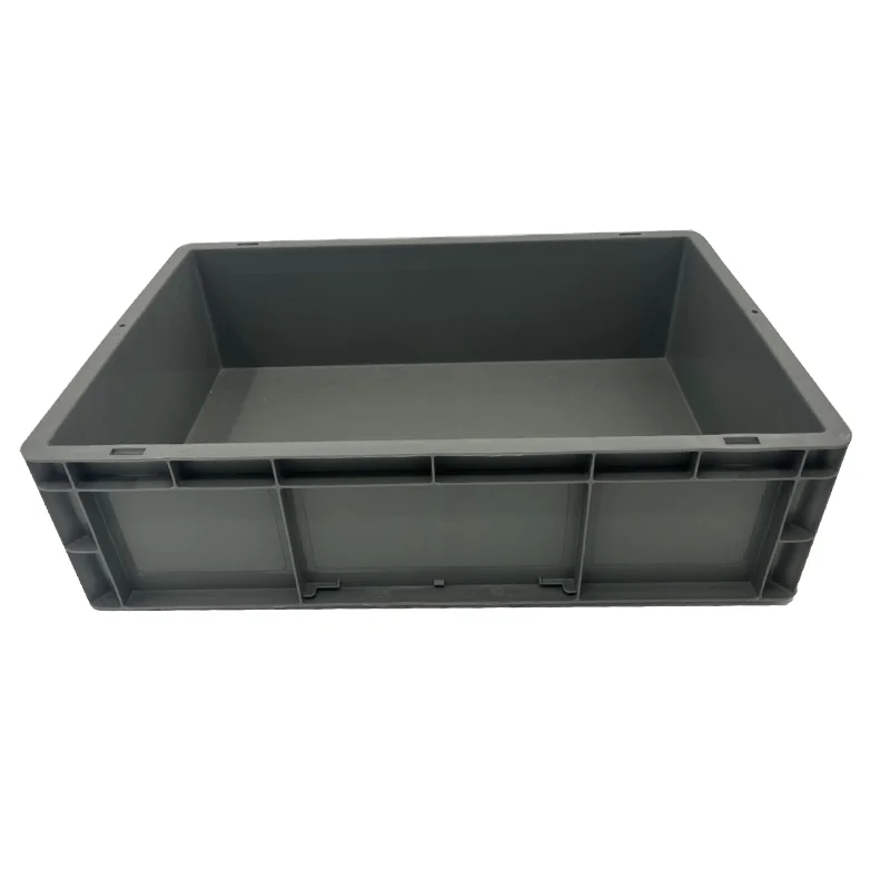 Nestable Recyclable PP Euro Box Logistics Crate Solid Plastic Container for Storage