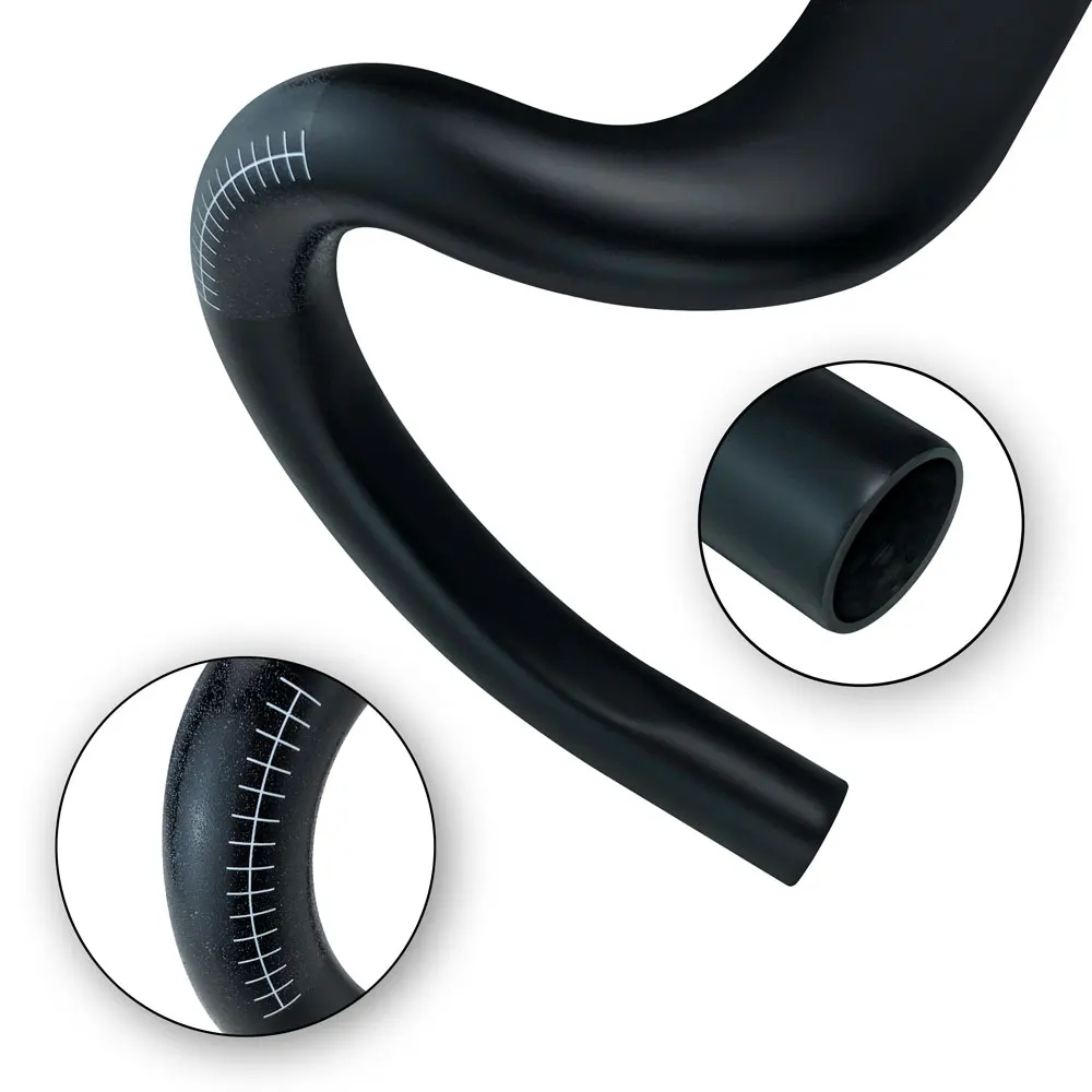 High-end Carbon Fiber T1000 Cycle Handlebar Full Carbon Fiber Bicycle Integrated Handlebar For Road Bike