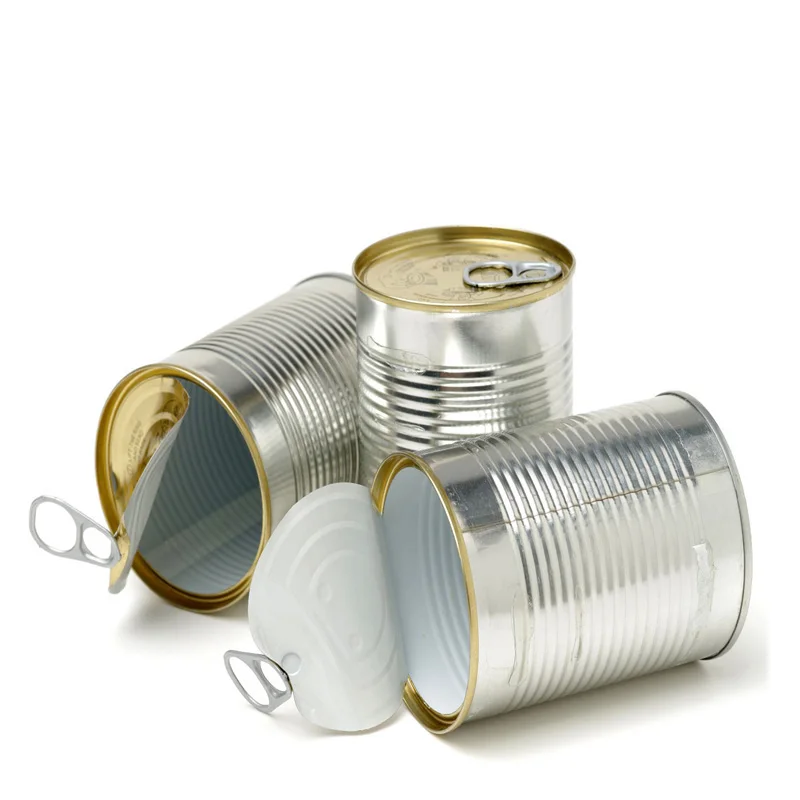 Manufacture Wholesale Food Grade Tomato Paste Metal Empty Tin Can With Easy Open Lid For Canned Food Food Packaging