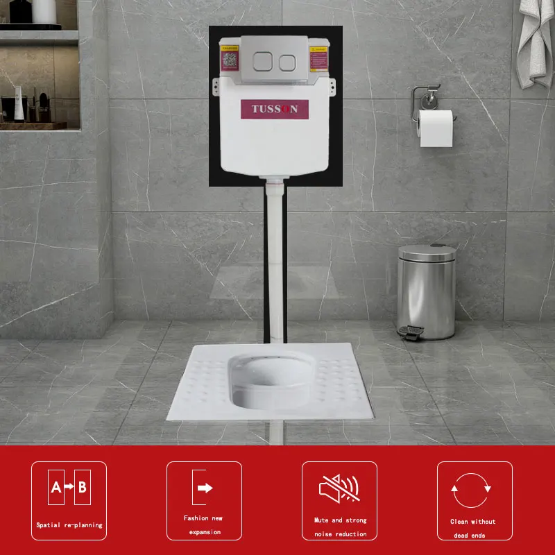 DYLIER bathroom sink hot Sale Luxury Floor Mounted WC Toilets Concealed Cistern back to wall Toilet Seat