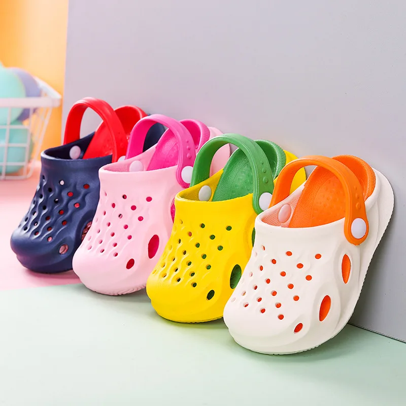 New Eva Material Indoor And Outdoor Non Slip Kids Garden Shoes Soft Bottom Beach Children Home Clogs