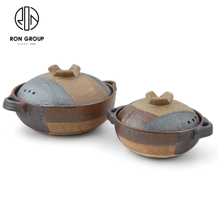 Ceramic Casserole Japanese Clay Cooking Pots Kitchen Soup Food Warmer Cookware Sets Hotel Catering Hot Casseroles Pot With Lid