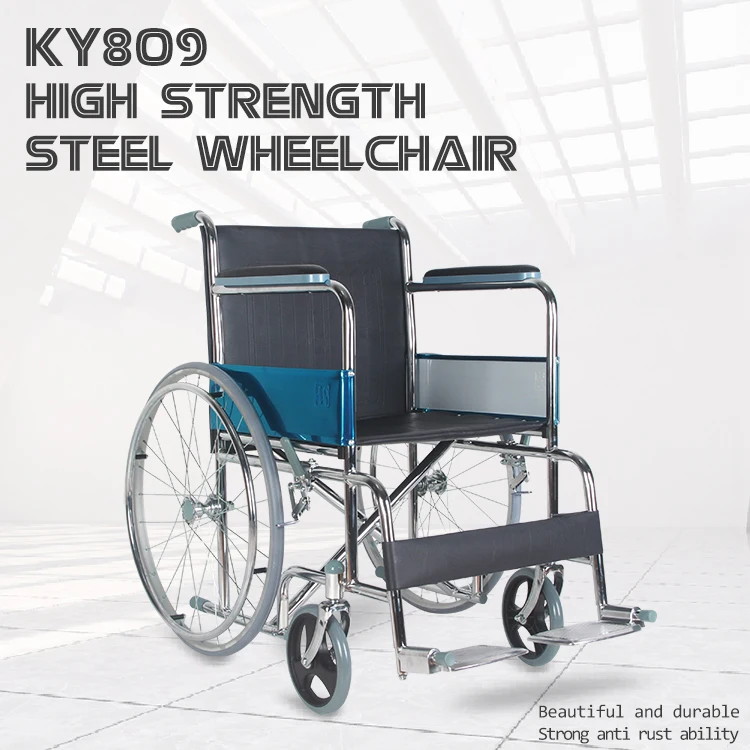Hospital wheelchair cost professional basic manual wheelchair price steel wheelchair price cheap