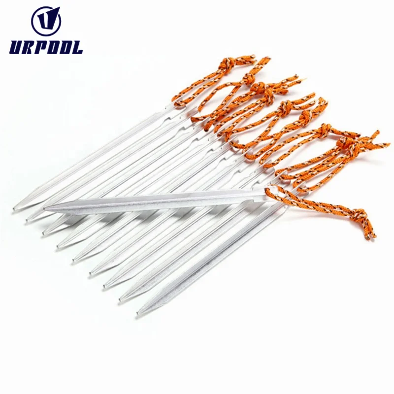 Hot sale tent pegs aluminum tent stakes camping tent pegs sticks Garden Landscape Stakes