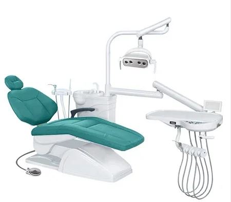 Best Sale Economical Dental Chair with One Dentist Stool ISO Certified Metal Equipment Electric Power Source
