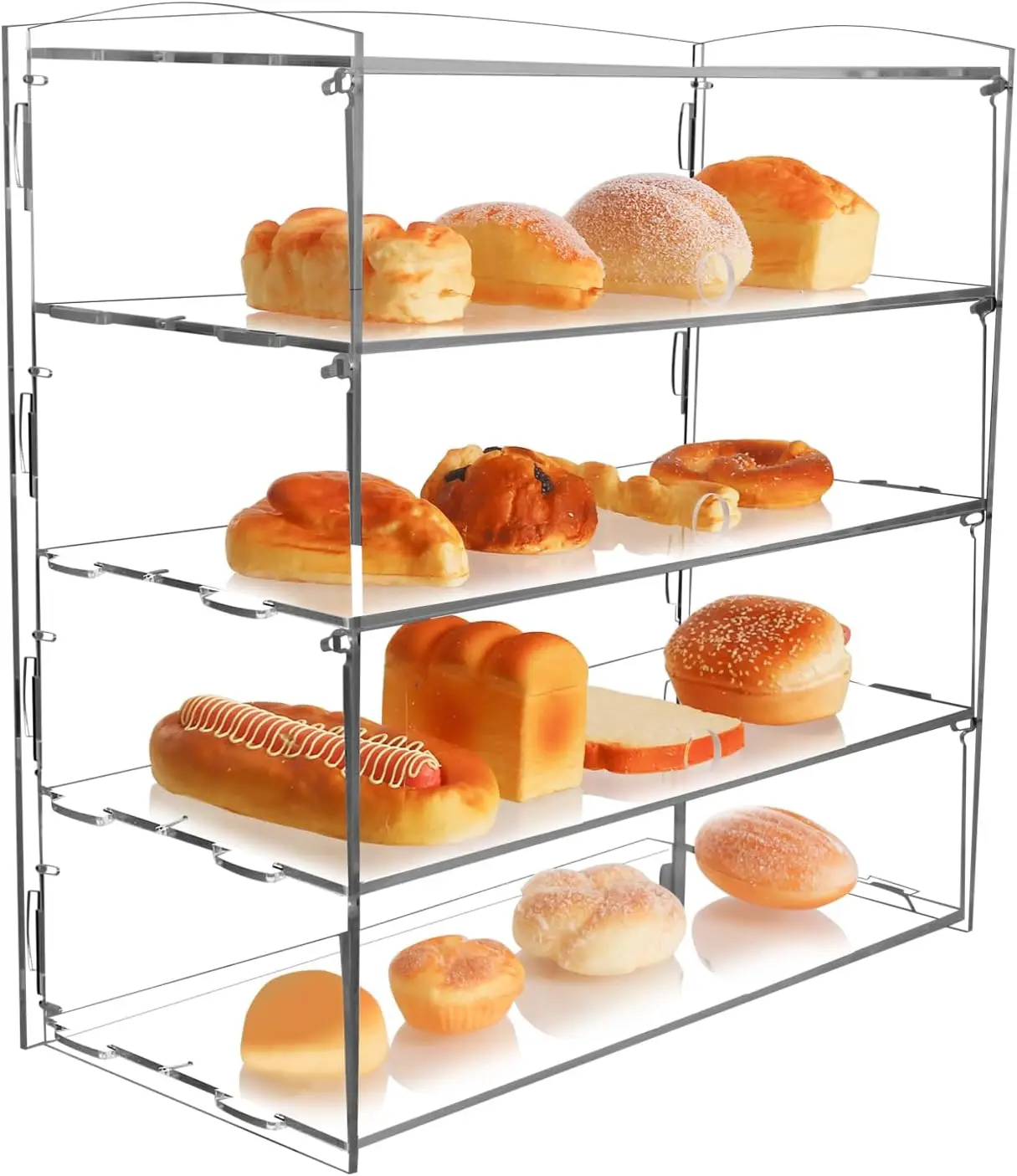 Bakery Countertop Display Case Retail Display Counter Acrylic Pastry Display Case