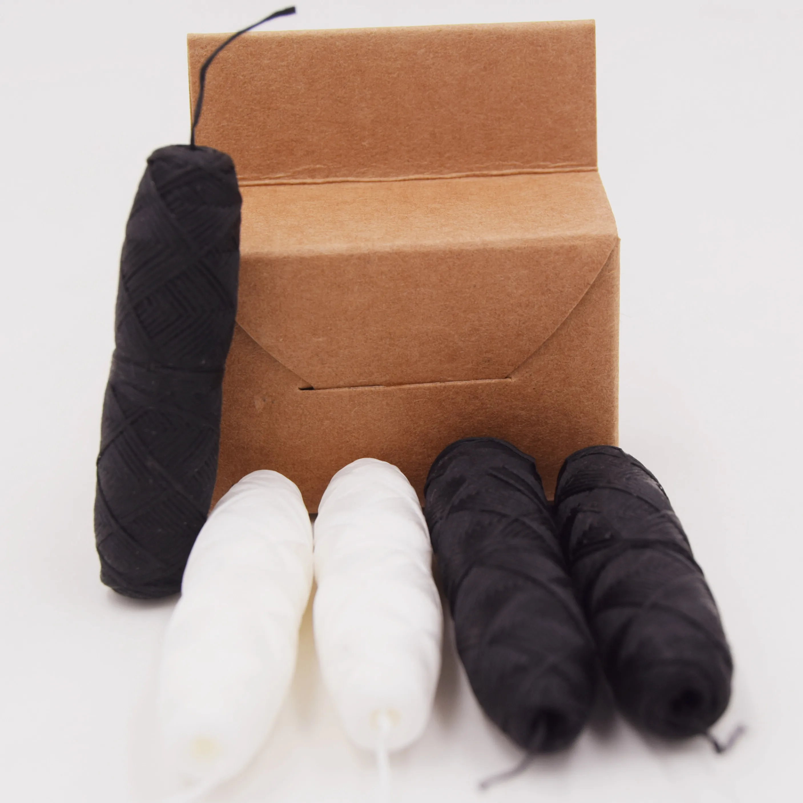 natural silk floss or biodegradable corn dental floss with vegan wax in eco jar