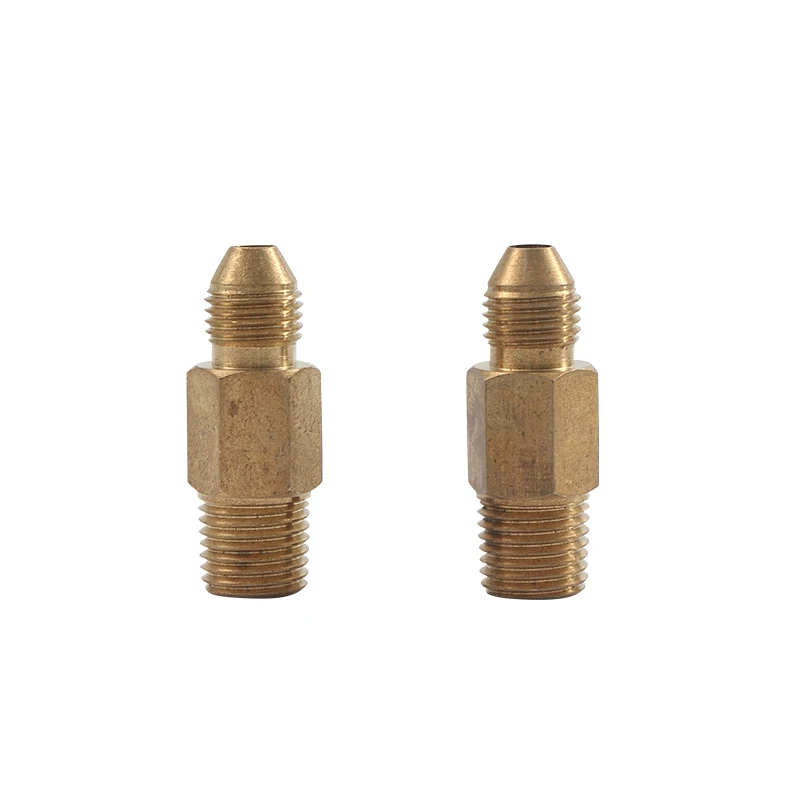 Hex brass fittings brass pipe connector for hose joint with plastic parts