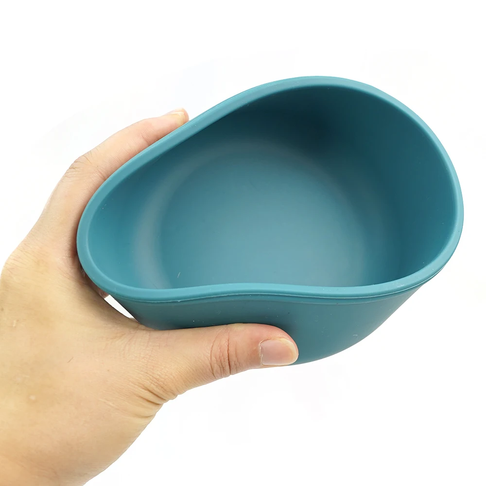 New Arrival Eco-friendly Non-toxic Bpa Free Food Safe Silicone Children Kids Divided Dish baby  feeding bowl