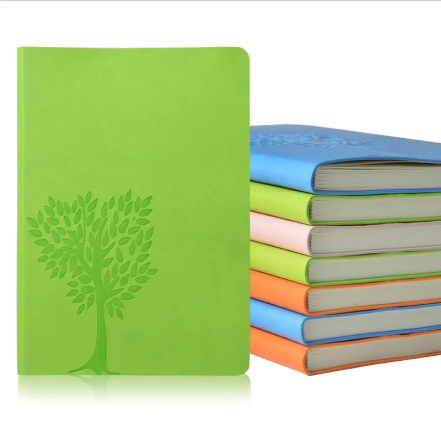 Travelers Custom A5 daily agenda cute smart planner stationary durable hard cover Journal  PU Leather business diary notebook