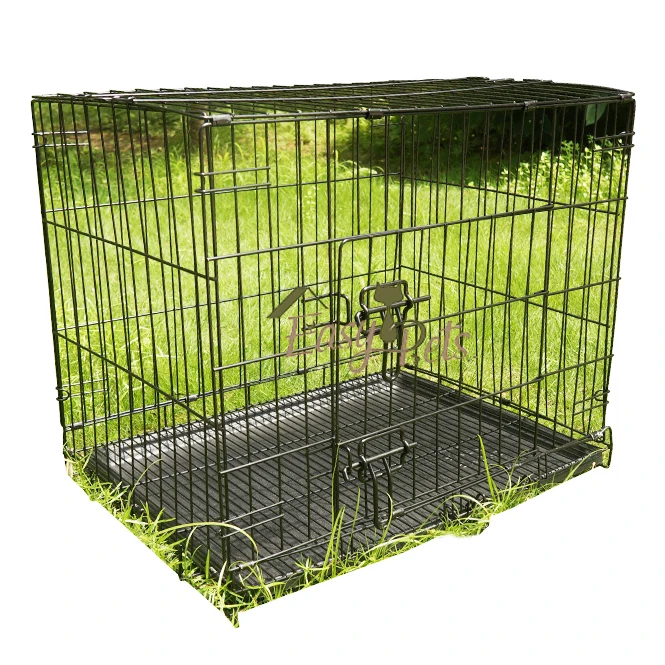 top seller China Supplier Wholesale Metal stainless Steel Crates Wire Mesh Folding Collapsible pet Outdoor dog cage