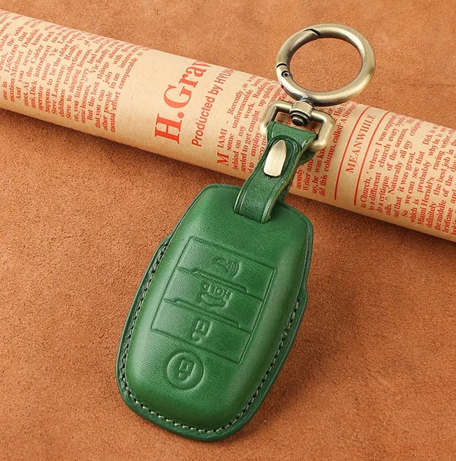 Luxury Leather Car Key Cover for KIA Ceed K3 K4 K5 Optima Sorento KX3 KS3 RIO Cerato Frote Soul Sportage Remote Key Case pouch