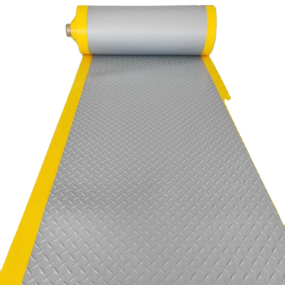 Manufacturer Direct 3.1mm 4.5mm Walkway TPO Waterproofing Membrane Walk Way Rubber Membrane with Pattern
