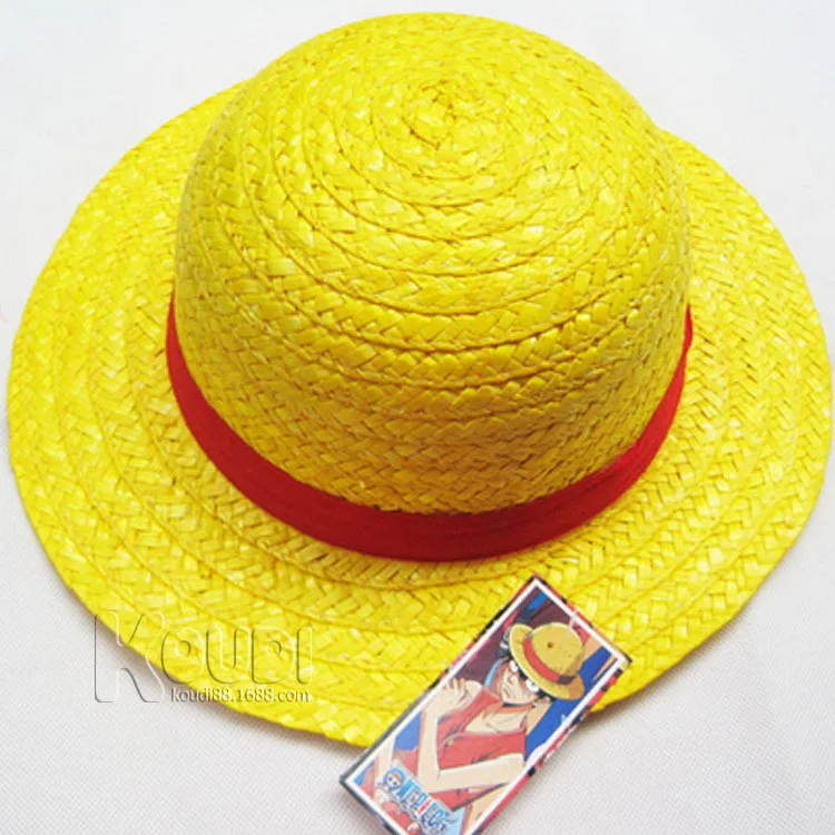Japanese Anime ONE PIECE Luffy Fashion Unisex Big Cosplay Beach Visor Sun Straw Hat