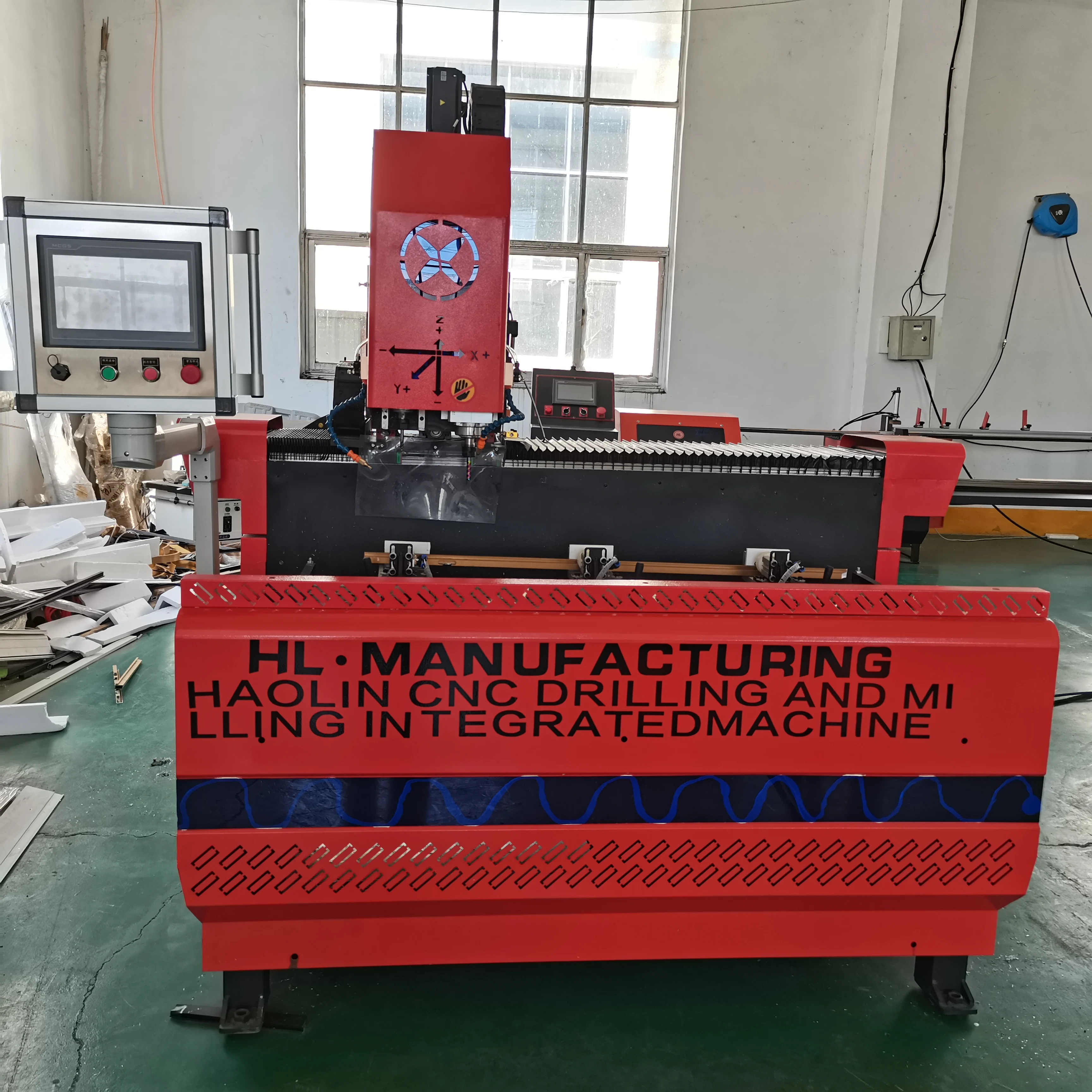 CNC machine tool equipment aluminum alloy door and window hinge switch CNC lathe and milling and drilling combine machine