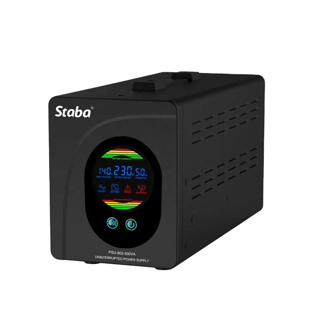 Источники бесперебойного питания инвертора для 220V 500VA с немодулированным синусоидальным сигналом внешний аккумулятор