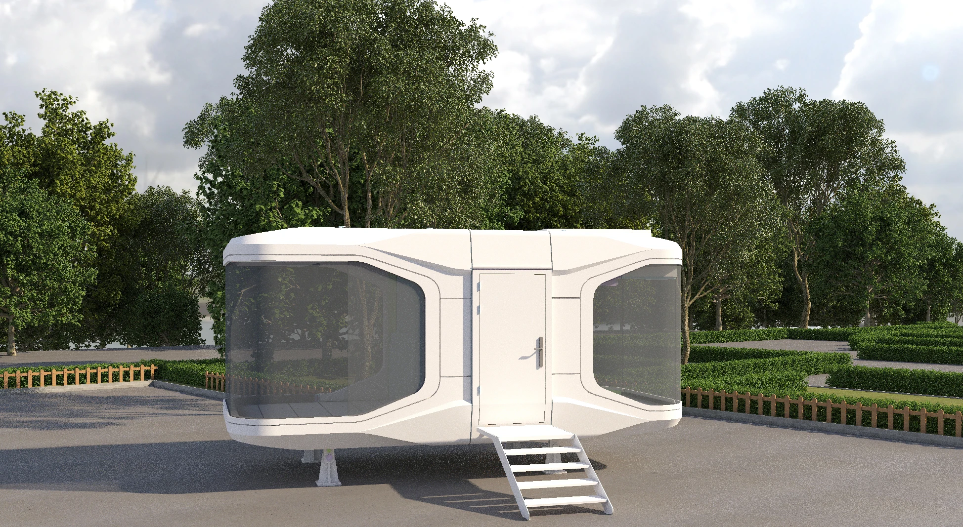 Modern Style Steel Structure Residential Scenic Activity Room with Smart Home Complete House Capsule