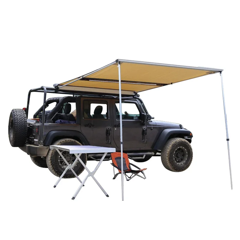 outdoor car awning rain proof  shelter vehicle oxfords tent LED light umbrella car side tent