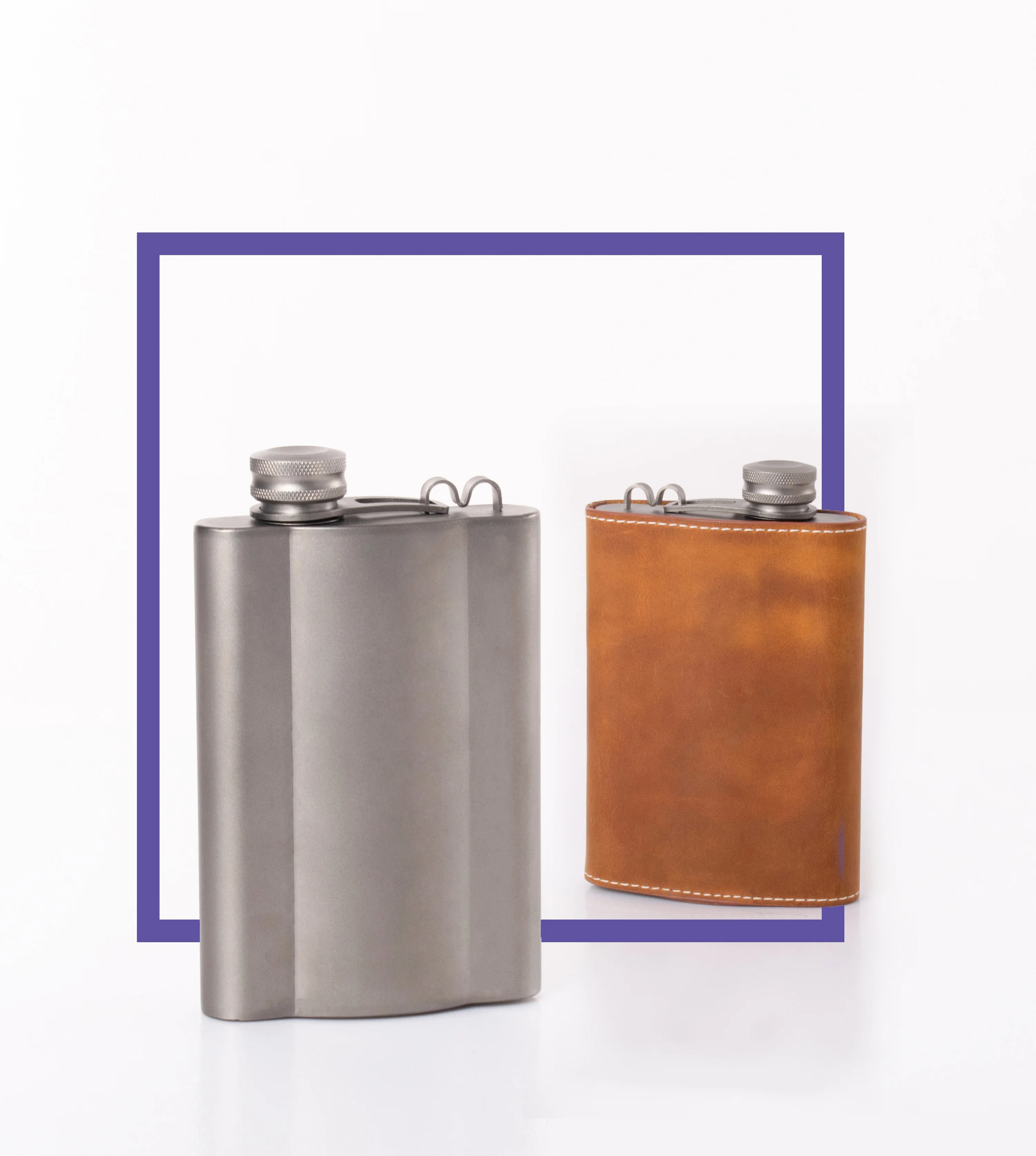 Titanium hip flask 9oz 260ml wine bottle liquor ultralight titanium flask