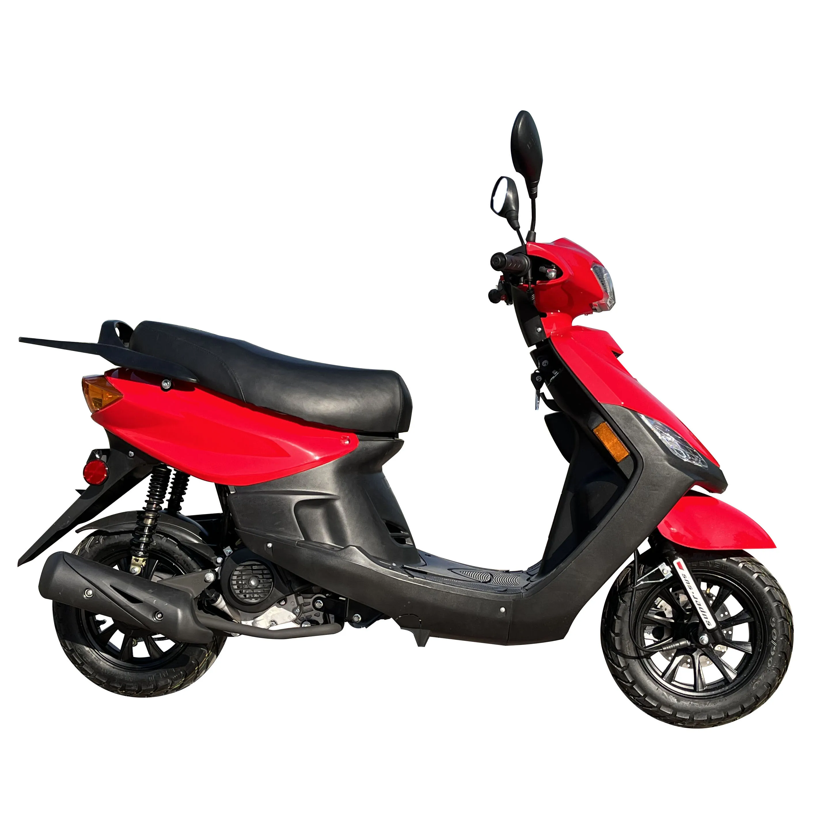 Factory supply 4 stroke gas scooters 50cc 125cc other motorcycle long range gasoline scooter with 2 seat