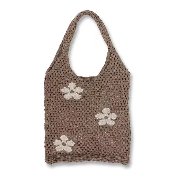 2021 Fashion cotton rope drawstring opening round handle woven mini bucket purse and handbags women summer beach bags