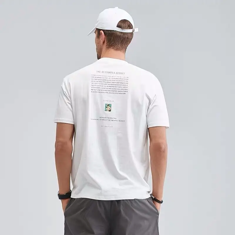 Vedo T-Shirt Dropshipping Wholesale Custom Logo 65% Cotton Polyester Blend Hoodies Men Long Sleeve T Shirt With Facemask