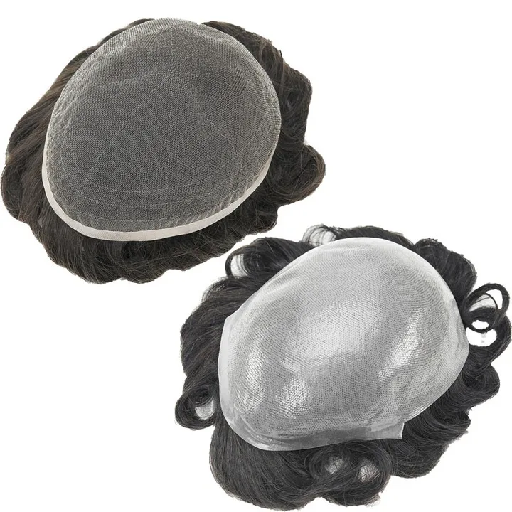 Hair Wig Toupee for Men 100% Human Hair