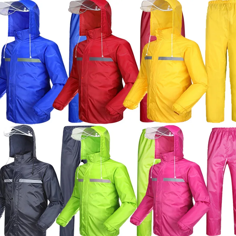 Polar Everest Safety Rain coat Trouser Rain Jacket Workwear Waterproof Reflective Suit Raincoat for Outdoor Rainy Season Cycling