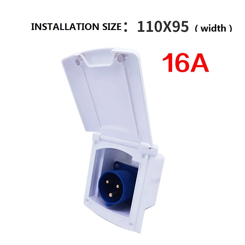 32A Rated Current Power Socket Plug External Power Box electric plug socket box factory Price