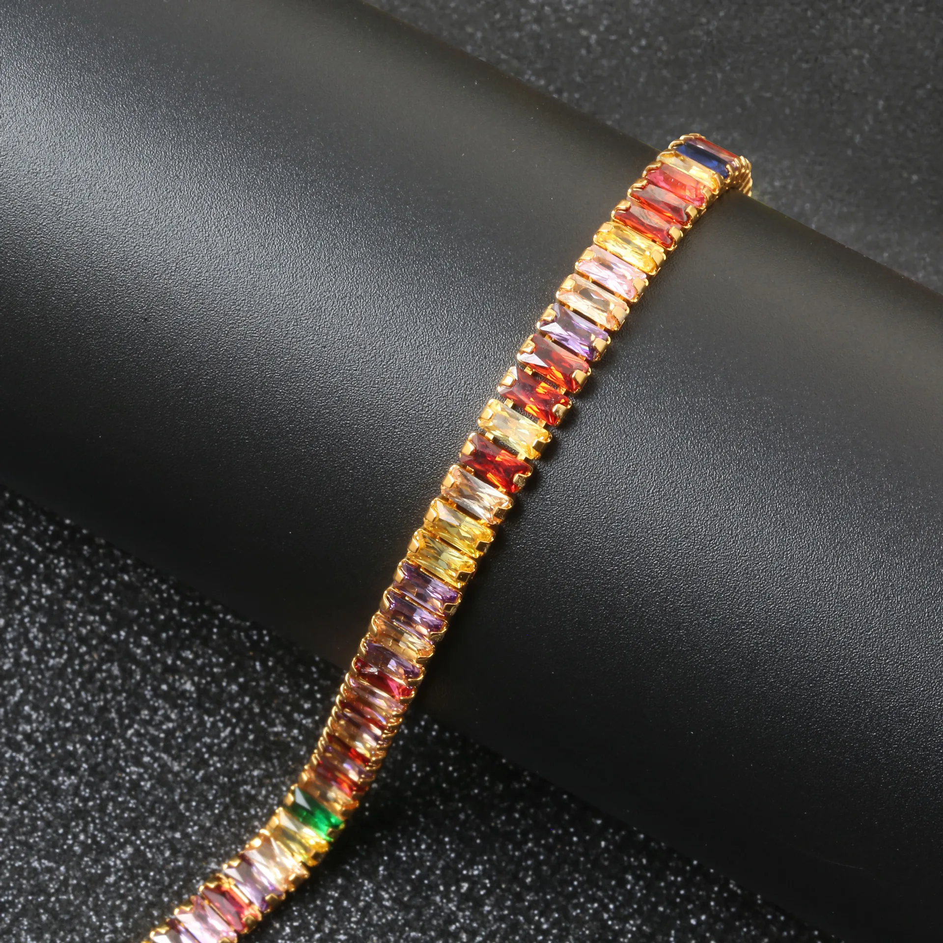 High Quality Bracelet Diamonds Women Brass Zircon Bracelet AAA Copper Jewelry