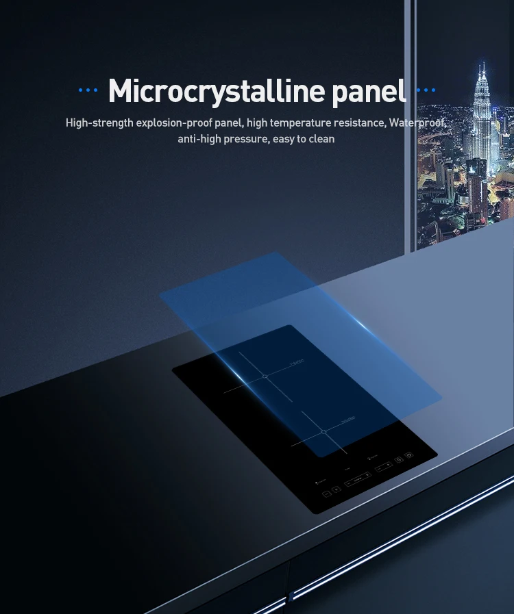 Wholesale Customization 3000W New Design Table Induction Cooker Double Vertical Burner Built In Induction Wok