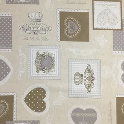 Chinese Manufacturer polka dots heart shaped party table cloth for home party decor with customize logo