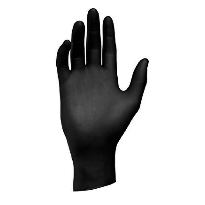 Черные нитриловые glovees, одноразовый порошок, бесплатный осмотр, glovees, оптовая продажа, пищевой сорт