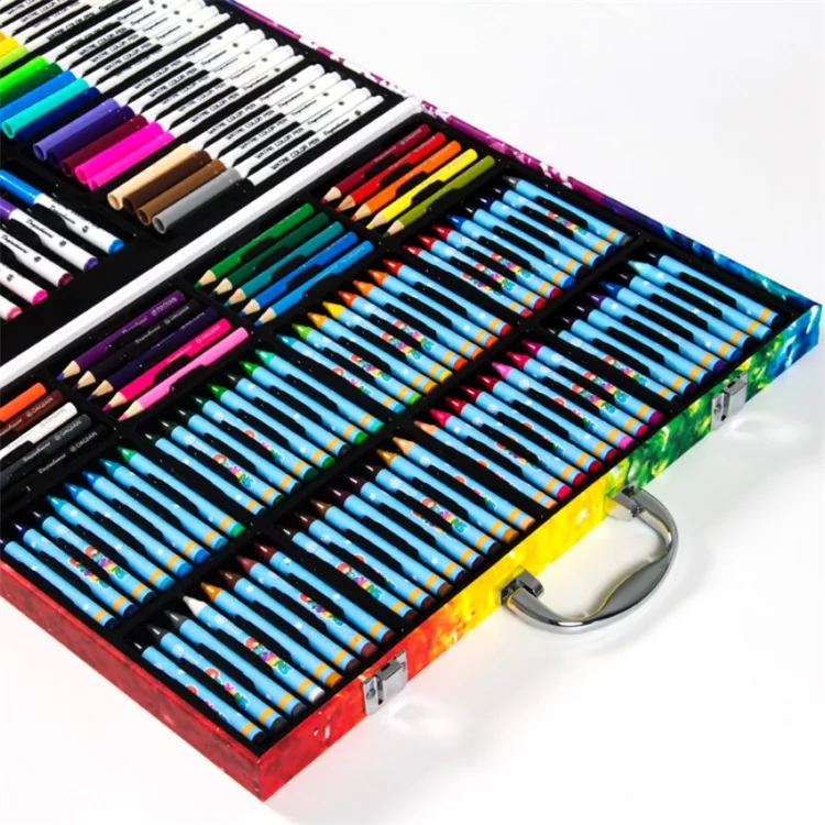 Products Supplies 139PCS Custom Professional Art Set Wooden Drawing Pencil Set Writing Kit For Office School Student