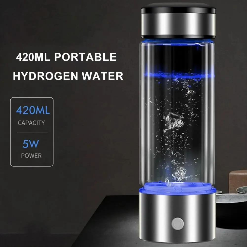 Rich Hydrogen Oxygen Water Cup H2 Inhalation Device Water Bottle SPE PEM Dual Chamber Maker Healthcare Water Cup