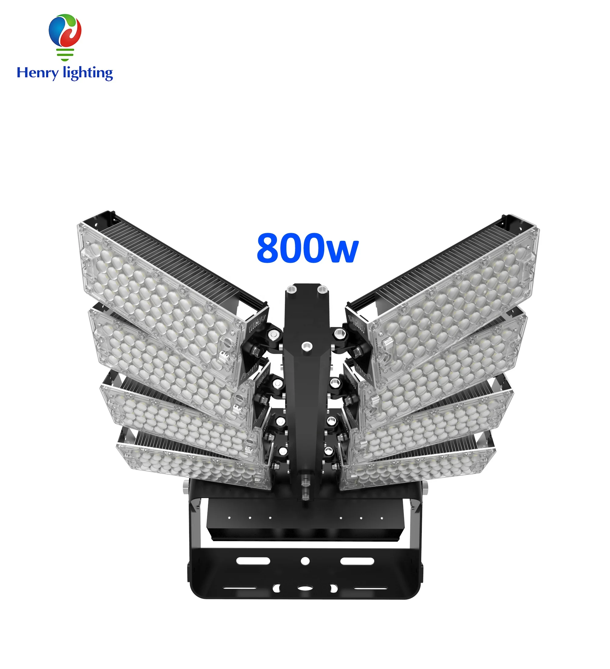 Factory direct sale module 160lm/W eagle hawk shape adjustable 800W 1000W Led High pole Light for sport stadium flood lighting