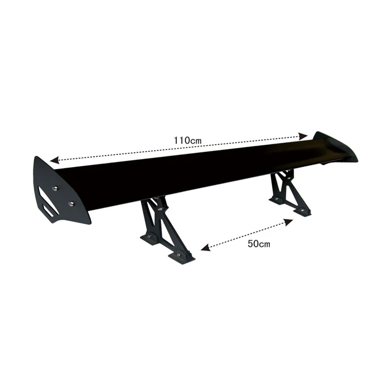Car spoiler universal trunk rear wing spoilers for all cars 110cm single layer aluminum alloy car wing spoiler
