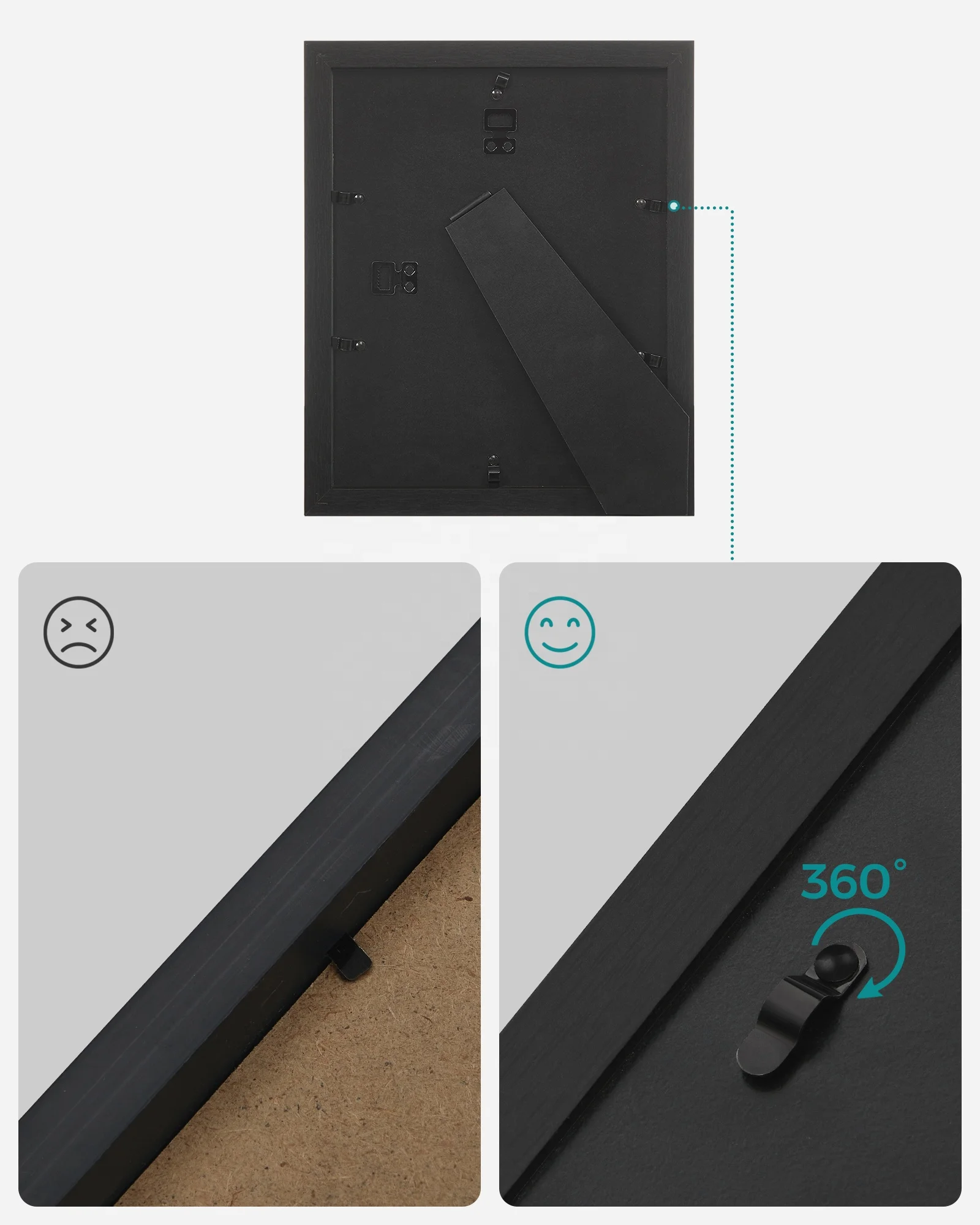 SONGMICS Collage Picture Frames Set of 10 Photos  Living Room Bedroom photo Frame for Family Pictures