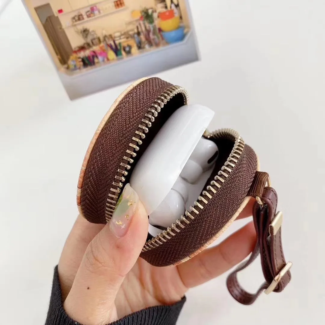  Новинка 2020 Роскошный кошелек футляр airpod женский кожаный чехол для ключей девушек airpods универсальный размер air pod 1 2