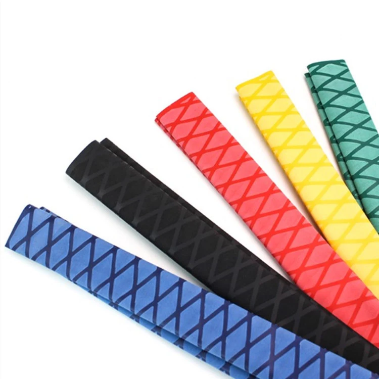 WZUMER decorative Heat shrinking Fishing Textured Handle Non Slip Textured Heat Shrink Shrinkable Tube X Sleeving
