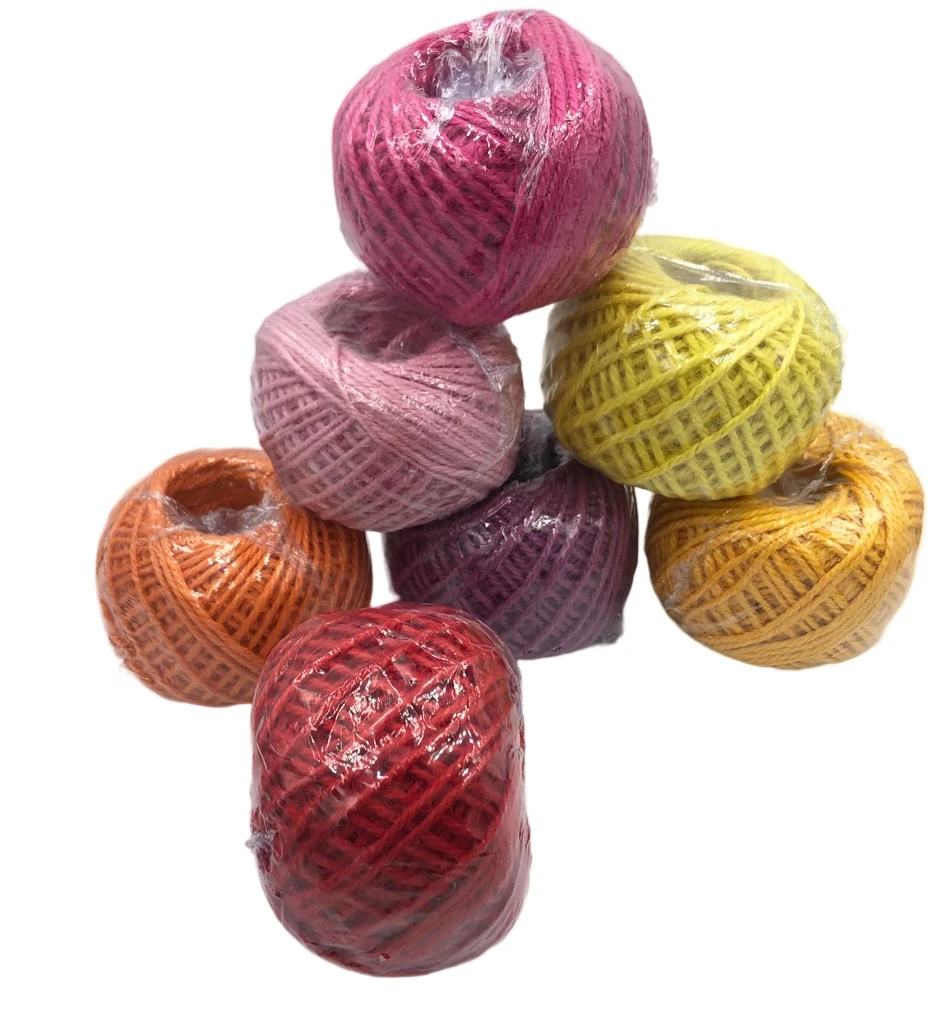 Natural 10mm hemp rope colorful decorative braided twisted sisal rope