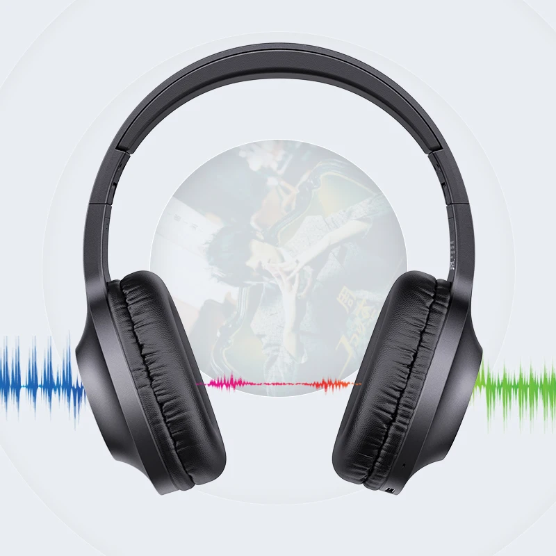 USAMS Top Sale YX05 Ear Phones Headphones Headsets Over Ear Headphone HiFi Tws Bt5.0 Sport Gaming Wireless Headphones