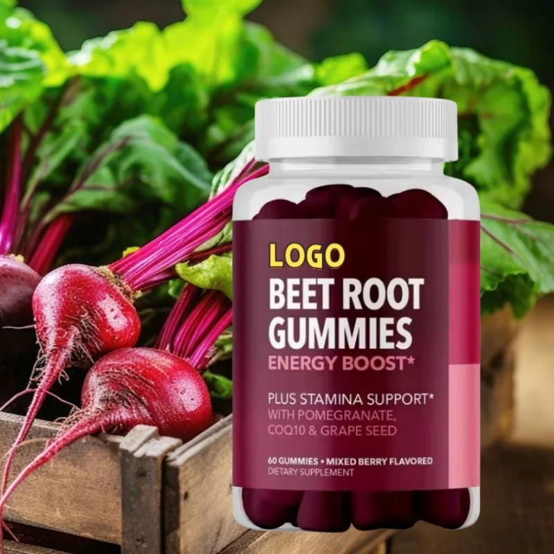 Sweet Plant Extract Natural Beet Root Gummies Supplement Support Heart-Healthy Grape Seed Powder Gummy