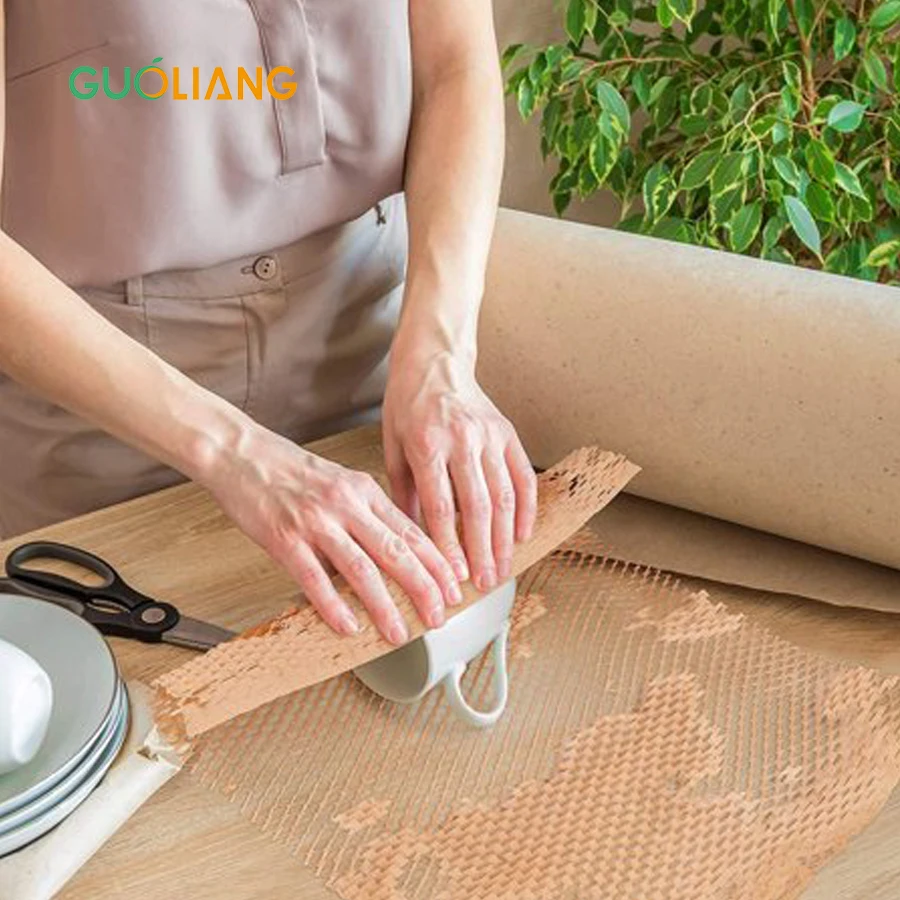 Honeycomb Cushion Paper Mailer Padded Shipping Bags Compostable Honeycomb Paper Mailers