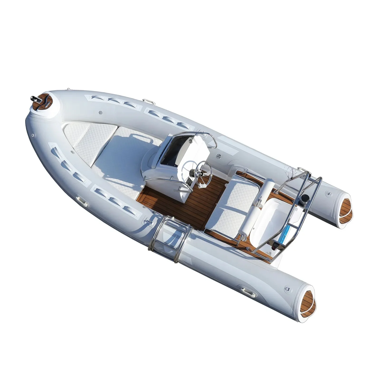 Fishing Boat Rib Inflatable Luxury Lakes & Rivers for Sale 2025 Newest Rowing Boat