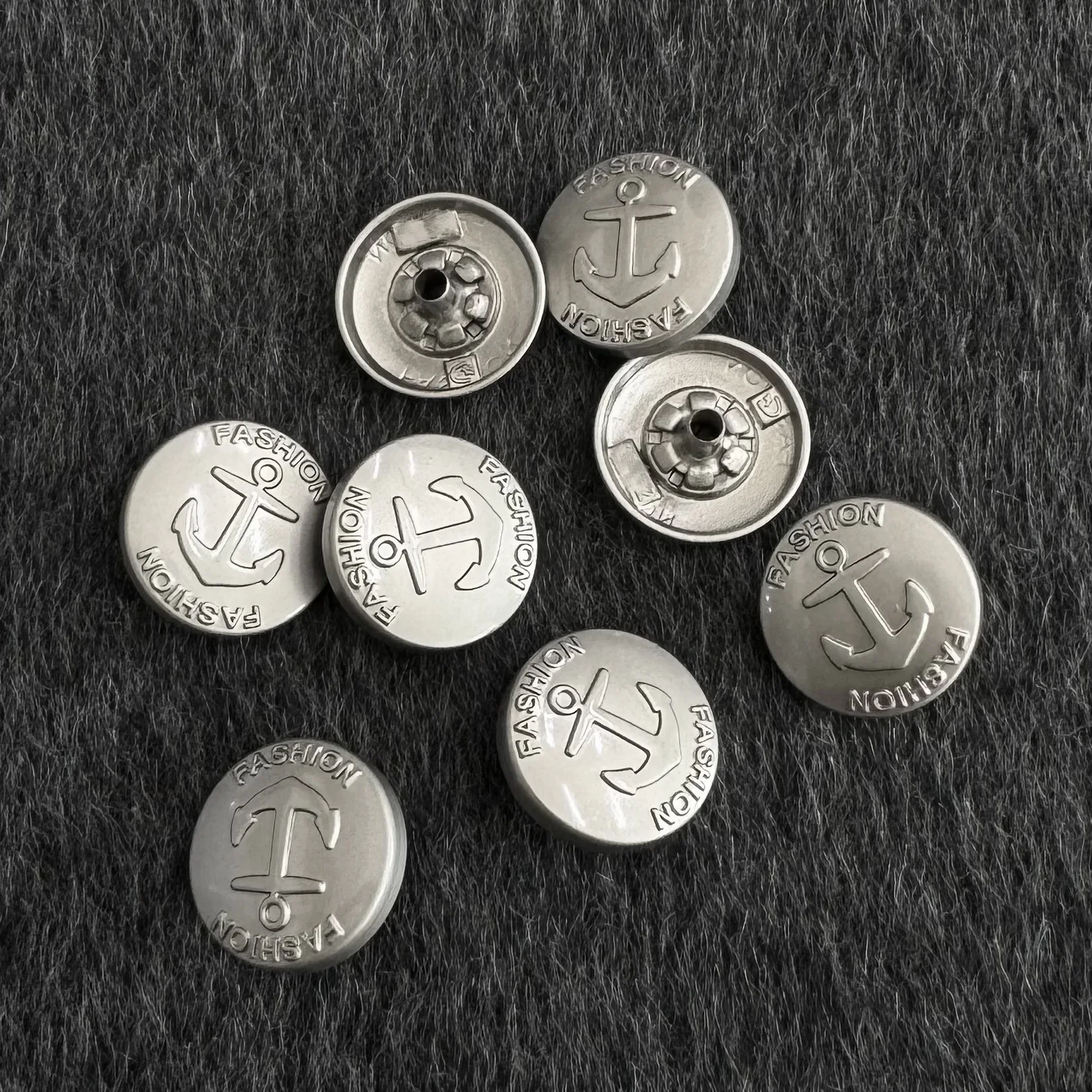 Custom Embossed Botonnes Gold Metal Button Rivets Jeans Button Cloth Denim Jacket Clothing