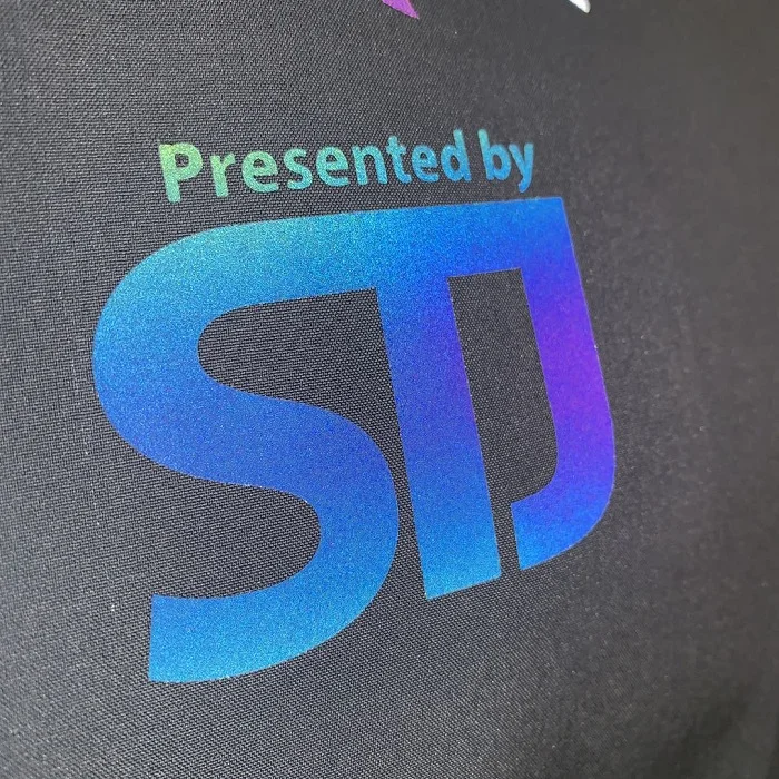 reflective graphics logo for clothing /reflective text logo for clothing /Premium Adhesive  Iron On Heat Press logo